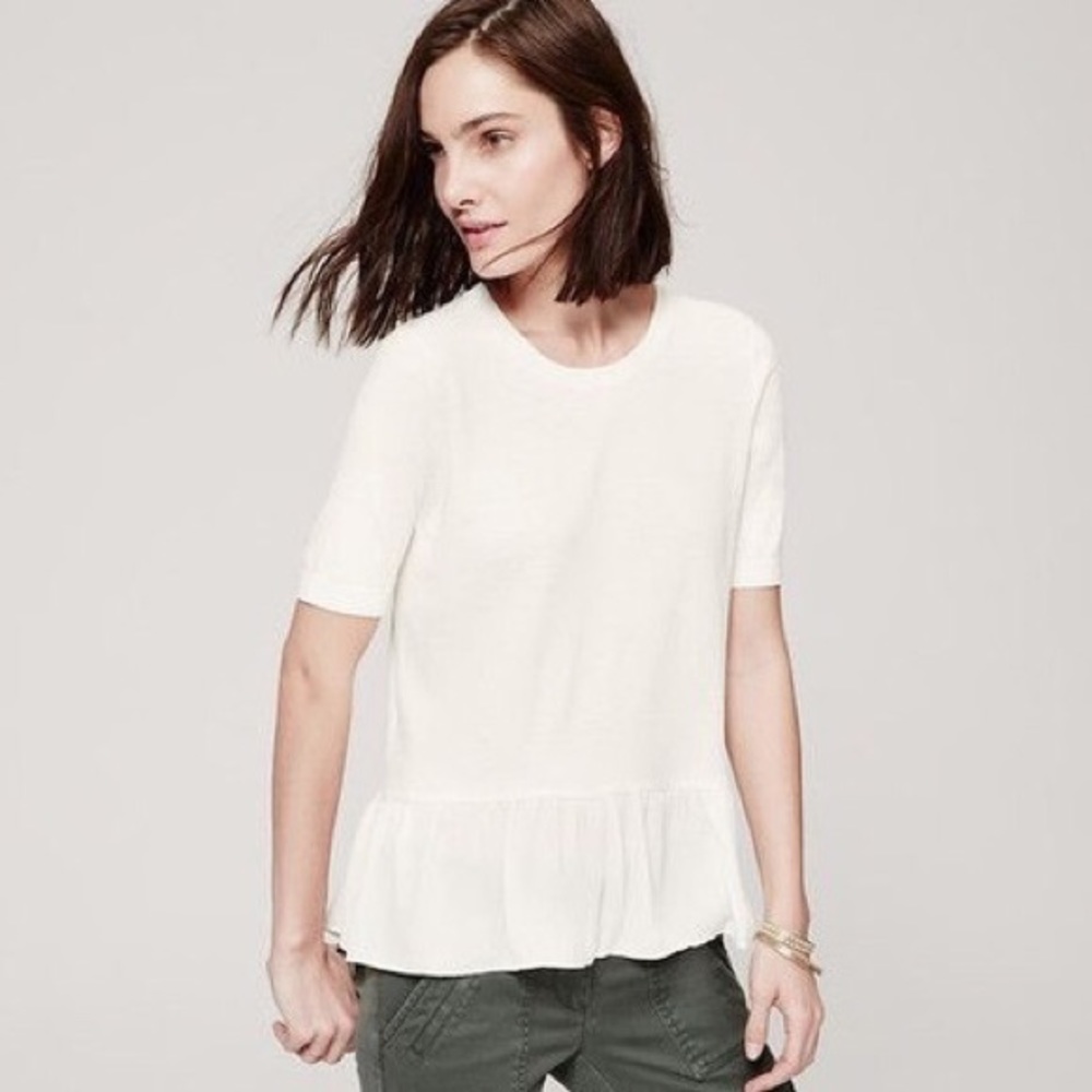 Loft Peplum Sweater Top